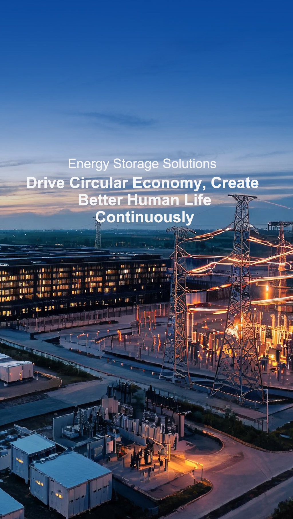 Soluciones de almacenamiento de energía - impulse la economía circular y cree una vida mejor de forma continua